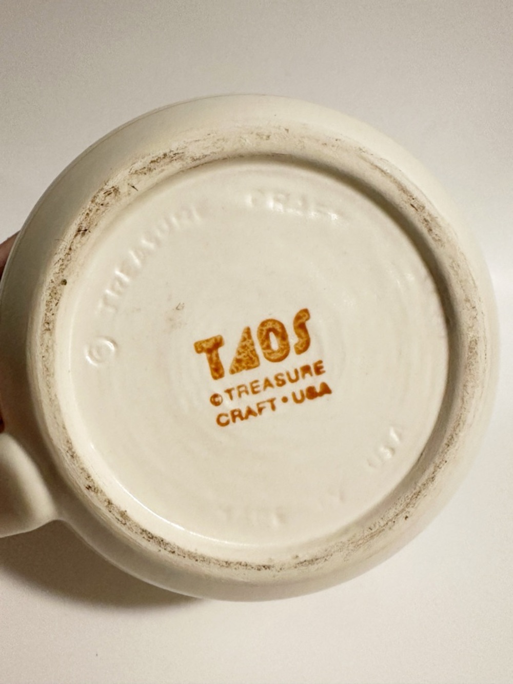 Taos Pottery Southwest Ceramic Pitcher Cream Orange Red Chili Peppers Southwest - Picture 4 of 6